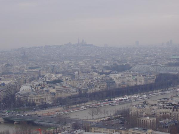 Paris, panoramic view from Eiffel Tower